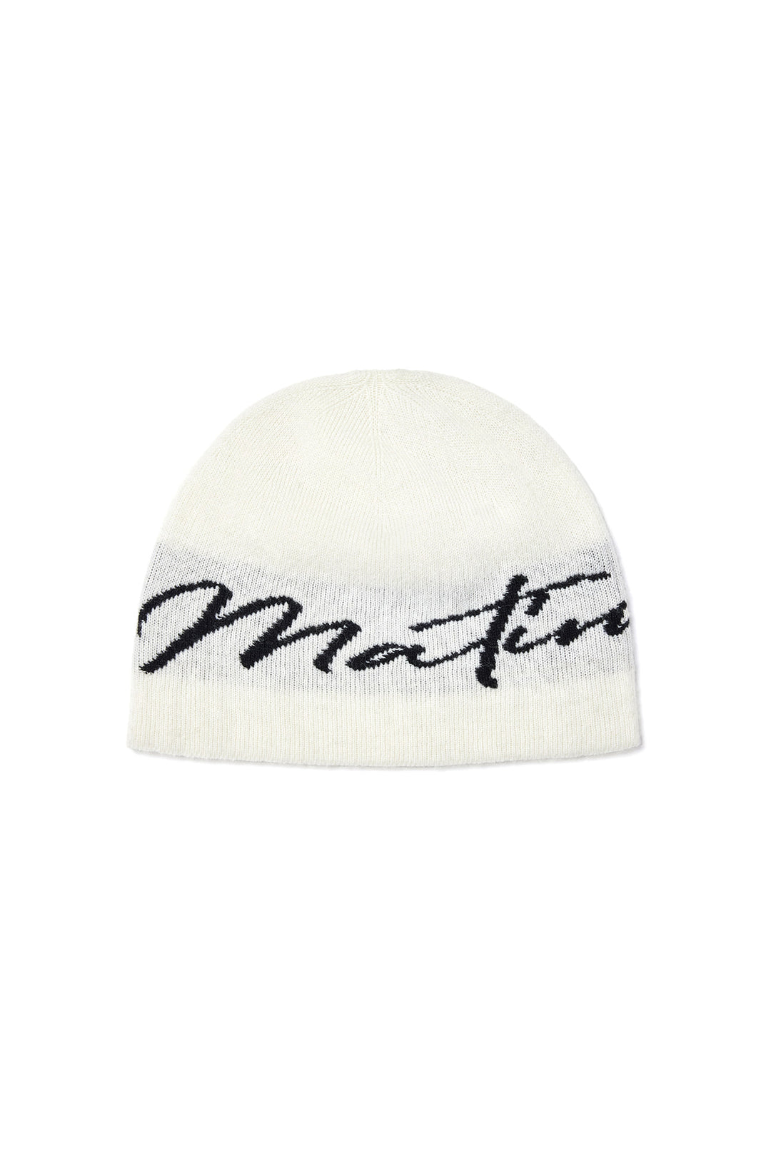 Matin Kim Logo Script Beanie — Ivory