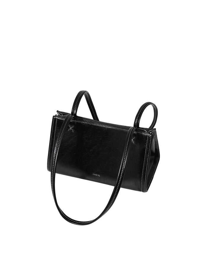 Stand Oil Oblong Tiny Shoulder Bag — Stitch Black