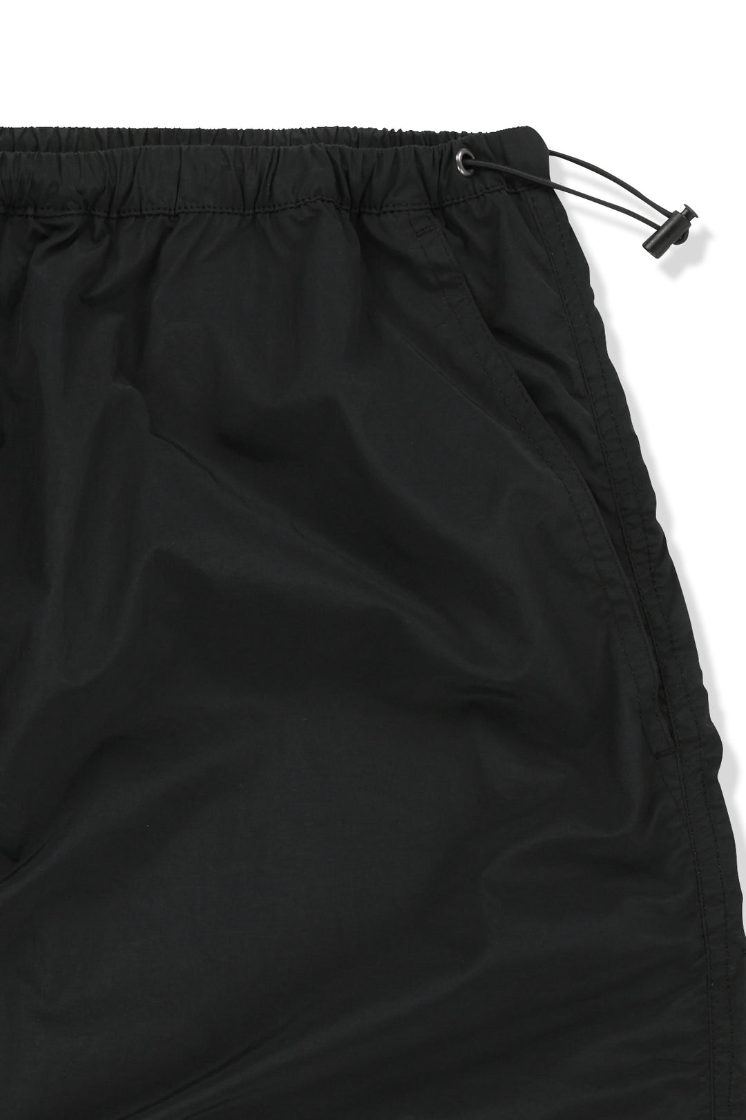 Matin Kim Patch Pocket Shirring Nylon Skirt — Black