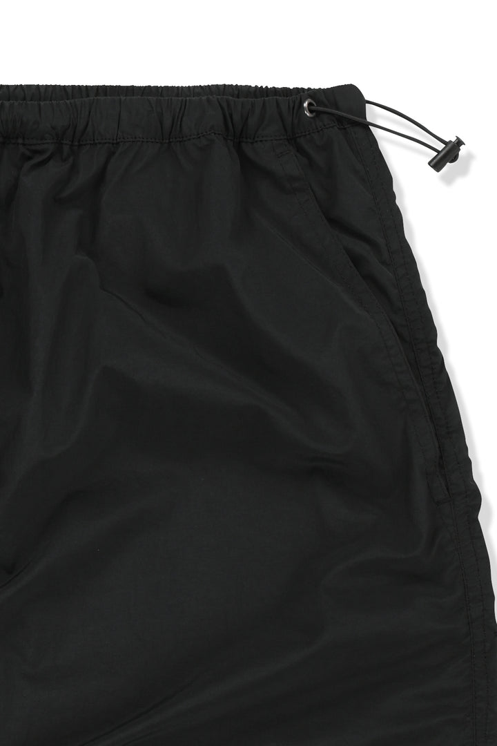 Matin Kim Patch Pocket Shirring Nylon Skirt — Black