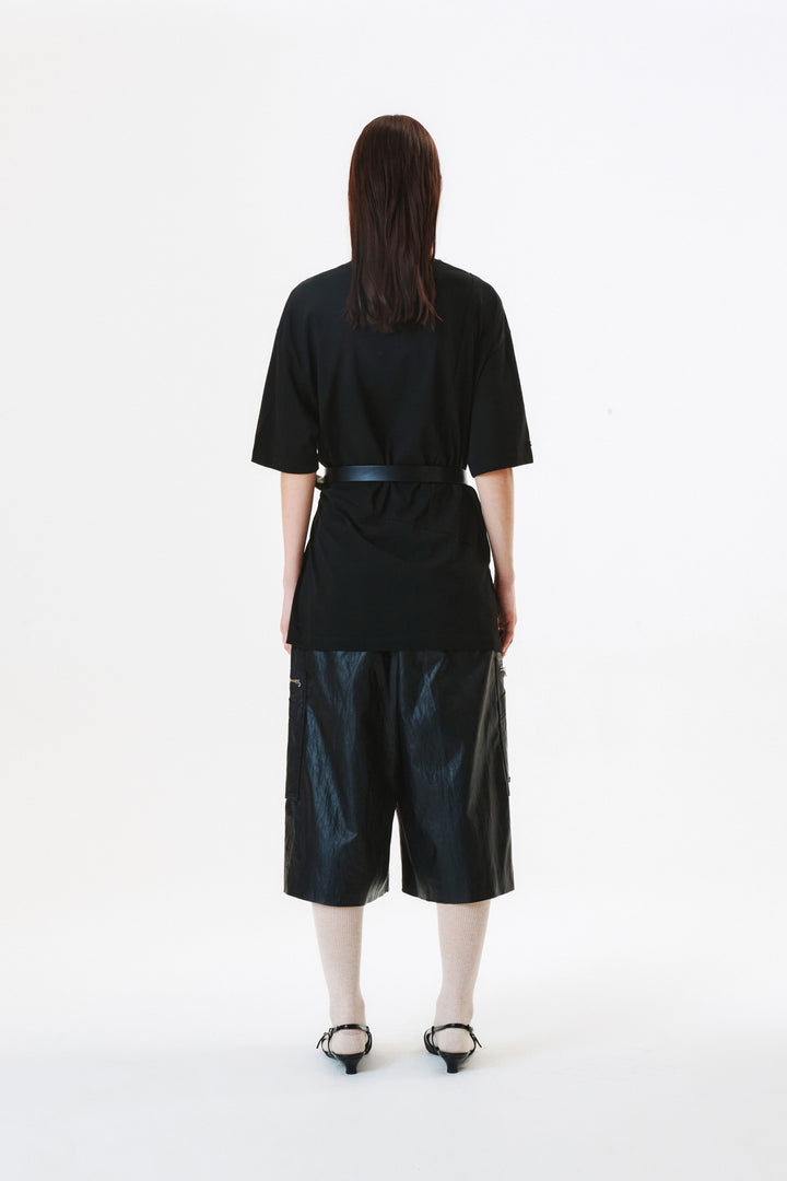 KIMMATIN Hook and Eye Point Two Way Top — Black