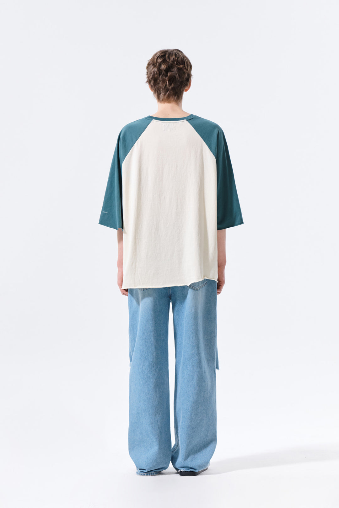 Matin Kim Raw Edge Raglan Top — Cream