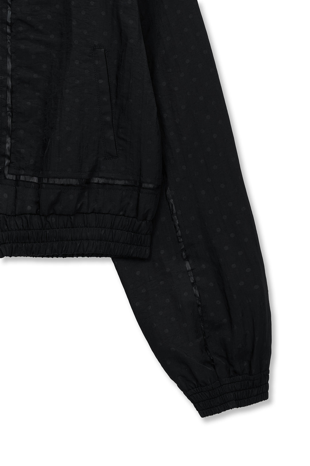 Matin Kim Cropped Embroidery Back Logo Jumper — Black