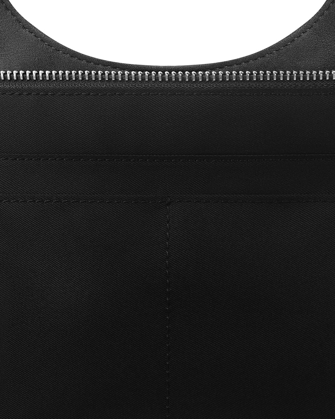 Stand Oil Lene Bag · Wrinkled Leather Crossbody — Black