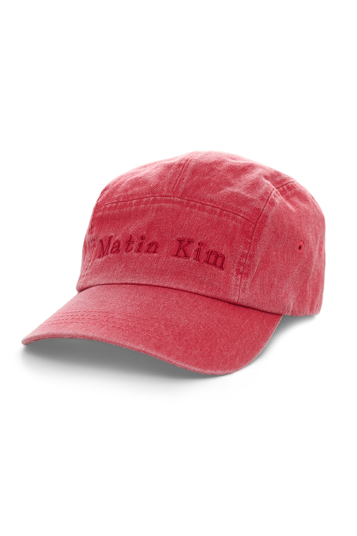Matin Kim Washed Camp Cap — Red