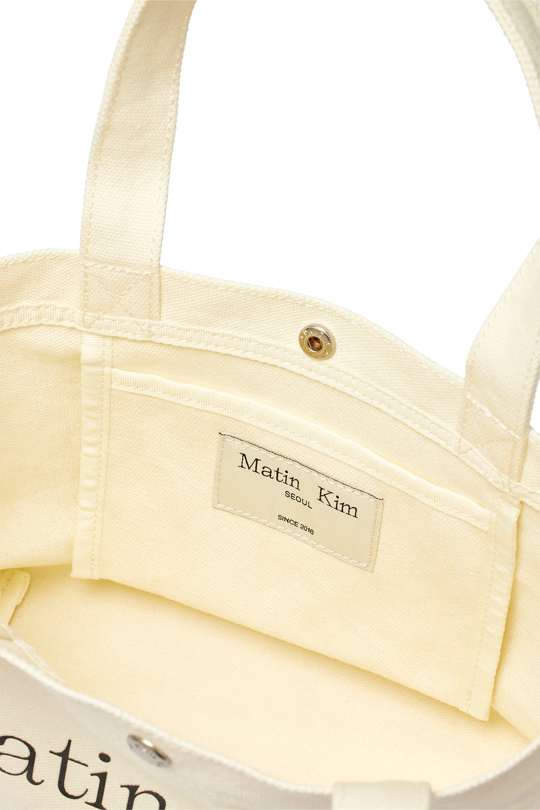Matin Kim Canvas Mini Tote Bag — Ivory