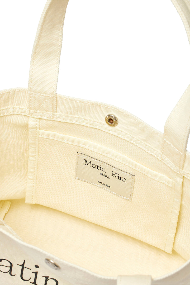 Matin Kim Canvas Mini Tote Bag — Ivory