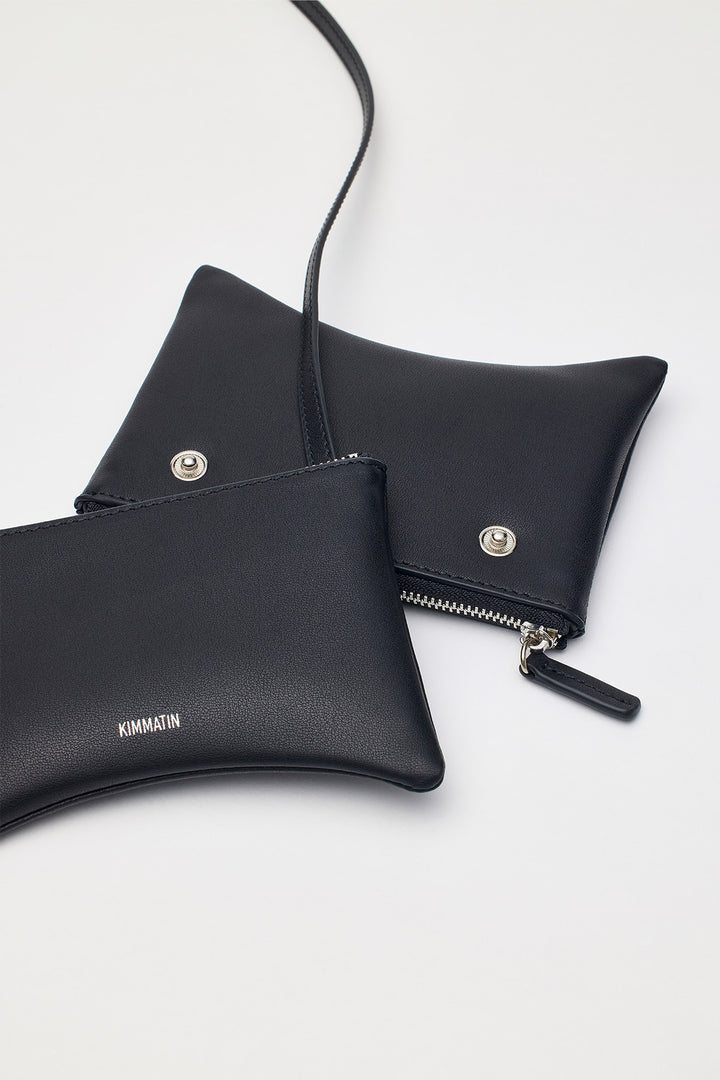KIMMATIN Arch Shape Mini Wallet Bag — Black