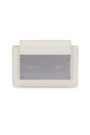 Matin Kim Accordion Wallet — Brass Hardware — White