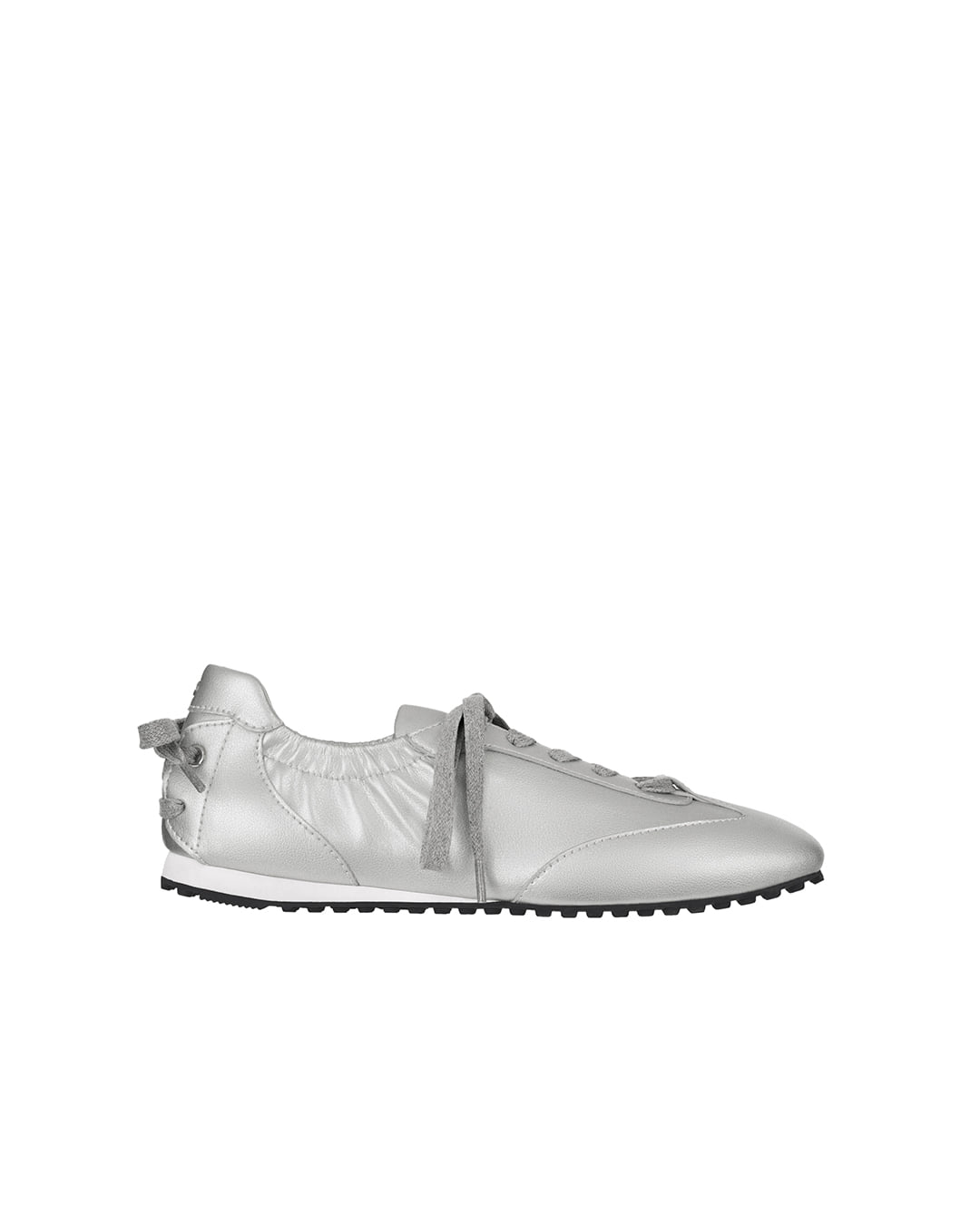 Stand Oil Double Tied Sneakers — Silver