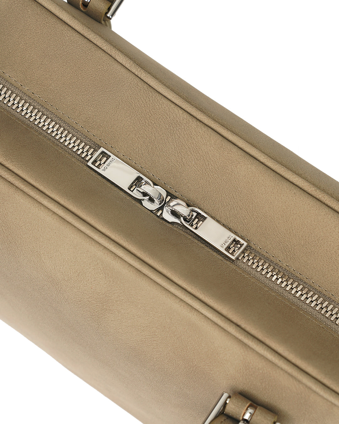Stand Oil Square Bowling Bag — Taupe