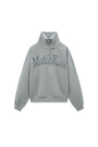 Matin Kim Cut Out Half Zip Sweatshirt — Gray