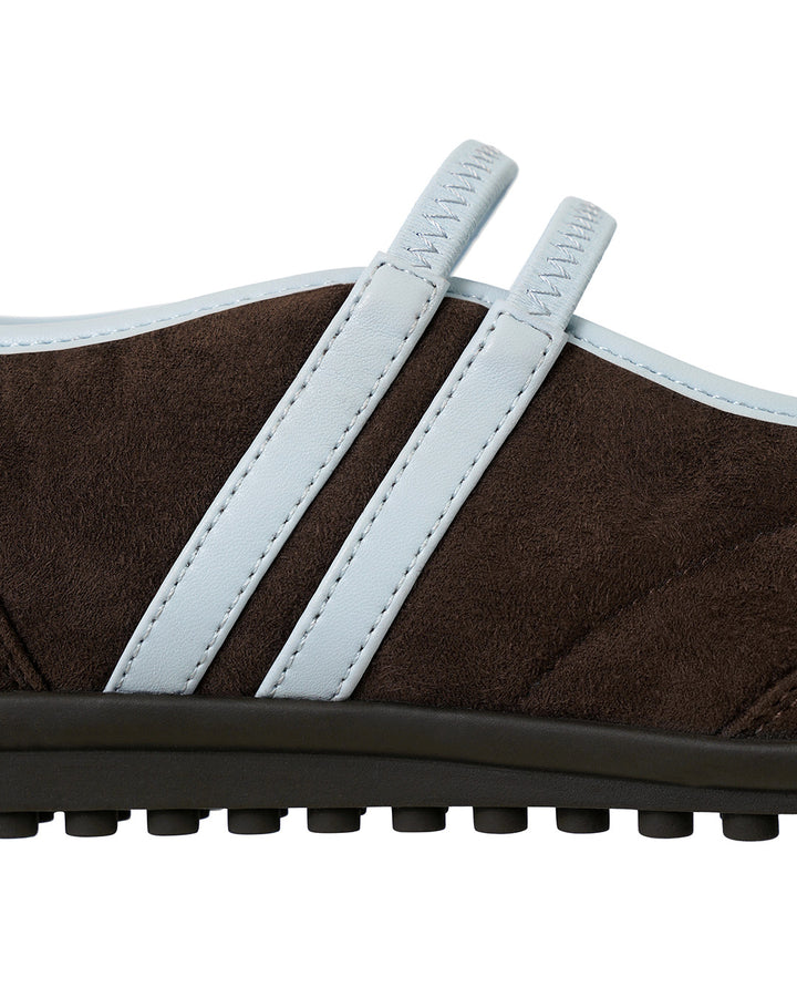 Stand Oil Strap Mary Jane Sneaker — Maroon Combi