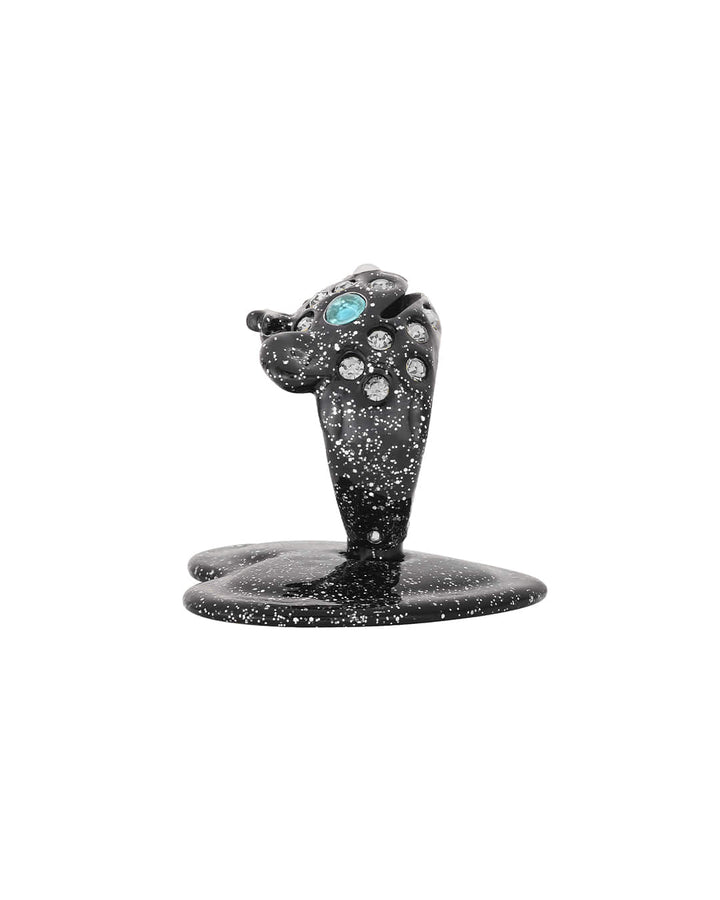 Stand Oil Princess Bear Grip Ring — Glitter Black