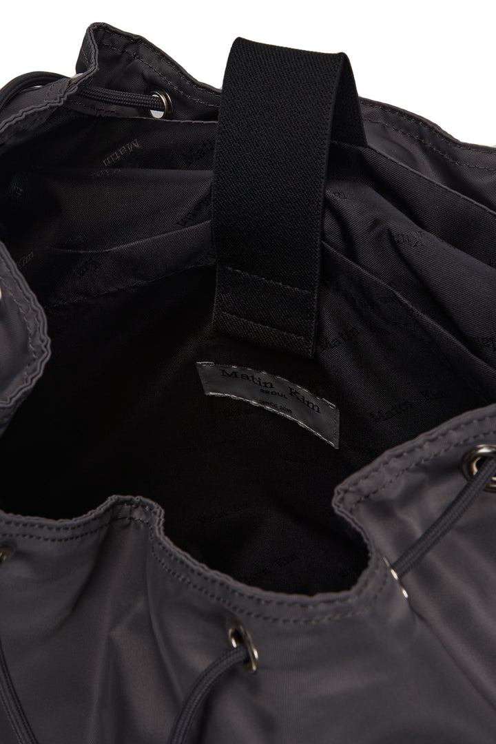 Matin Kim Pocket Utility Large Backpack — Charcoal
