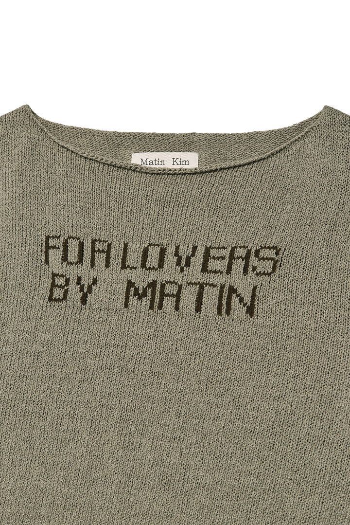 Matin Kim Punching Point Pullover — Olive