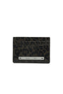 Matin Kim Leopard Vintage Card Wallet — Charcoal