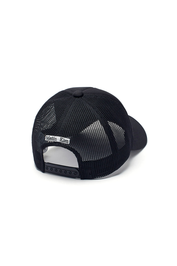 Matin Kim Mesh Trucker Ball Cap — Black