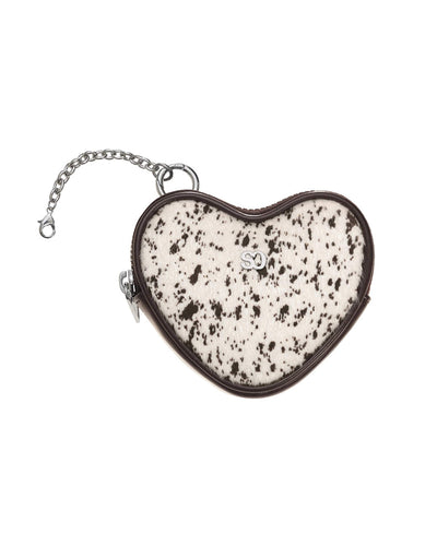 Stand Oil Heart Pods Keyring — Hairy Maroon