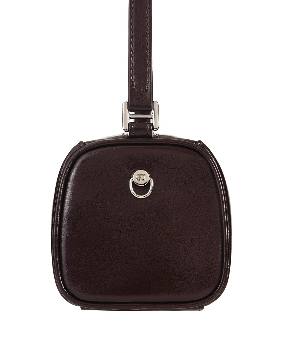 Stand Oil Chunky Bag — Glossy Wrinkled Leather — Maroon
