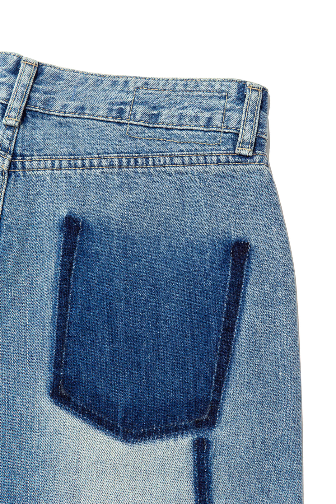 Matin Kim Pocket Washed Point Denim — Light Blue