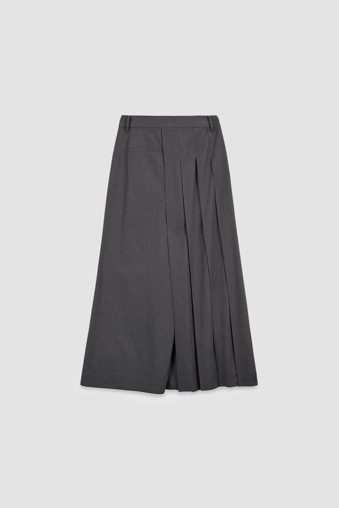 KIMMATIN Unbalance Pleats Pants — Charcoal
