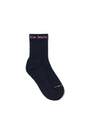 Matin Kim Small Logo Crew Socks — Black