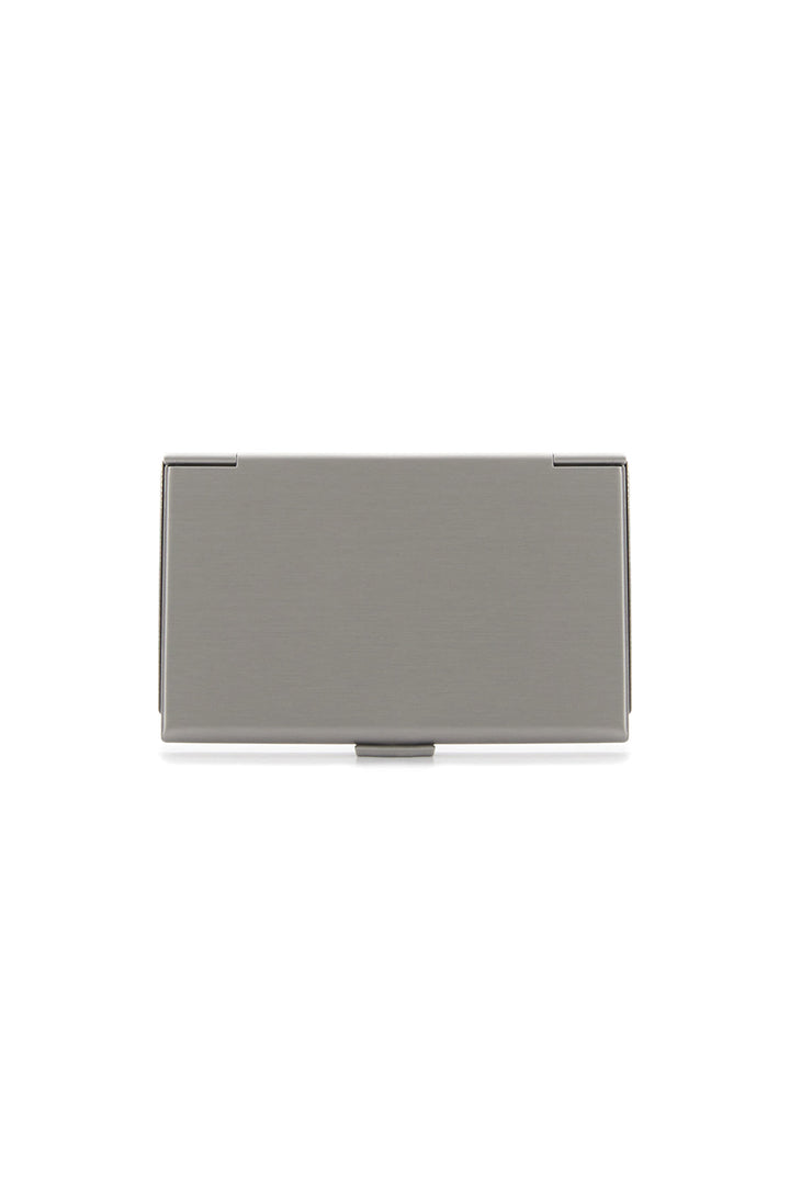 Matin Kim Signature Metal Business Card Case — Silver