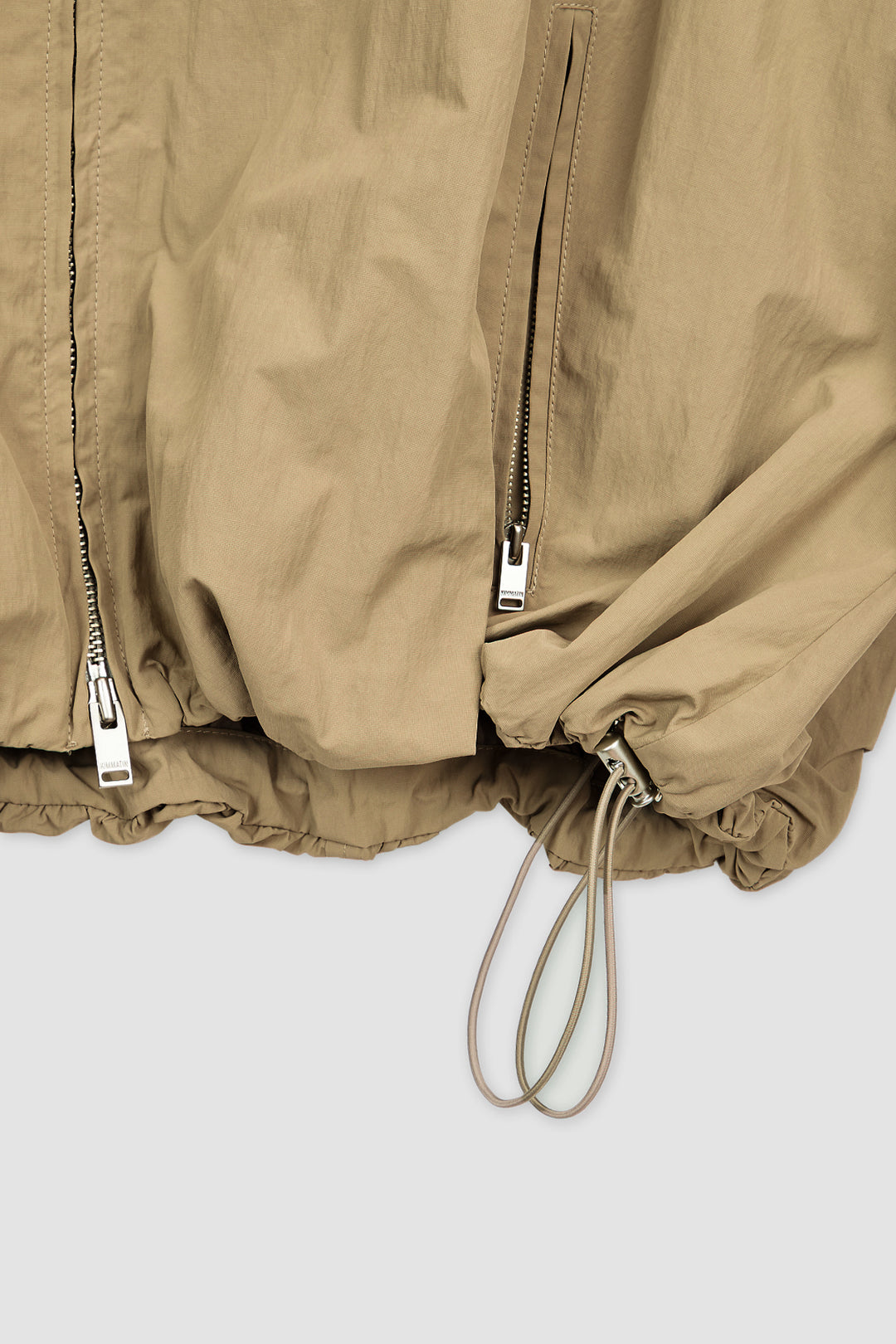KIMMATIN Logo Embroidery Balloon Jumper — Khaki