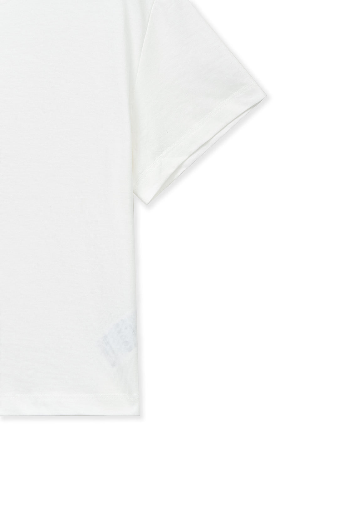 Matin Kim Label Point Lettering Crop Top — White
