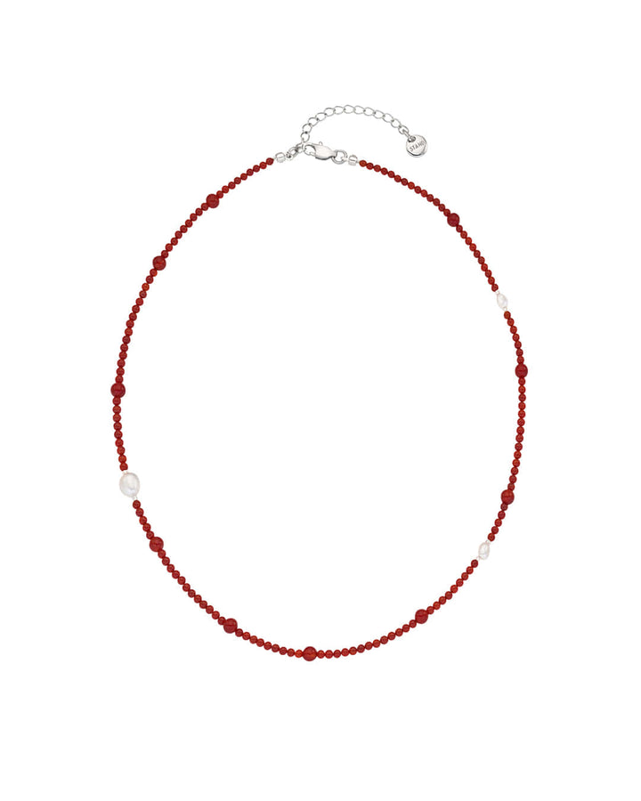Stand Oil Jamano Pearl Necklace — Red