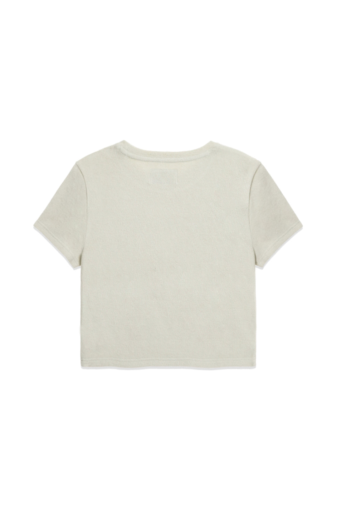 Matin Kim Logo Point Terry Crop Top — Green
