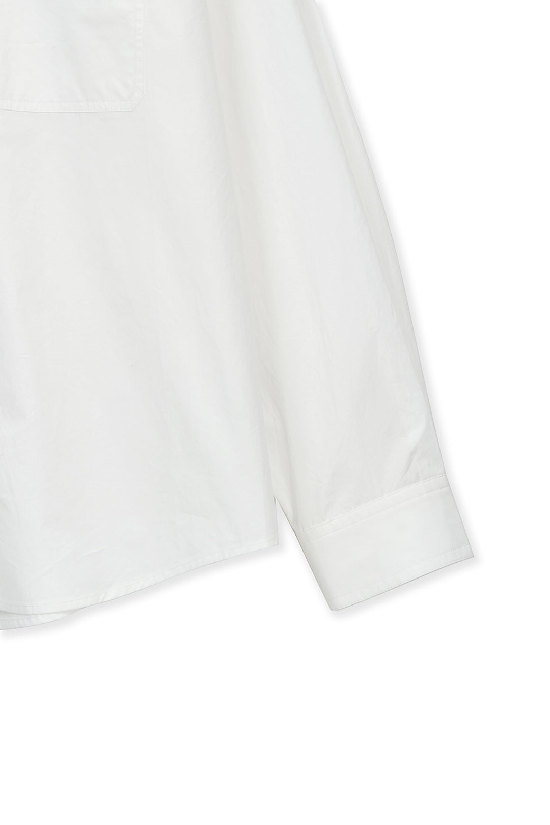 Matin Kim Embroidery Small Logo Shirt — White