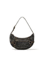 Matin Kim Washed Denim Mini Hobo Bag — Black
