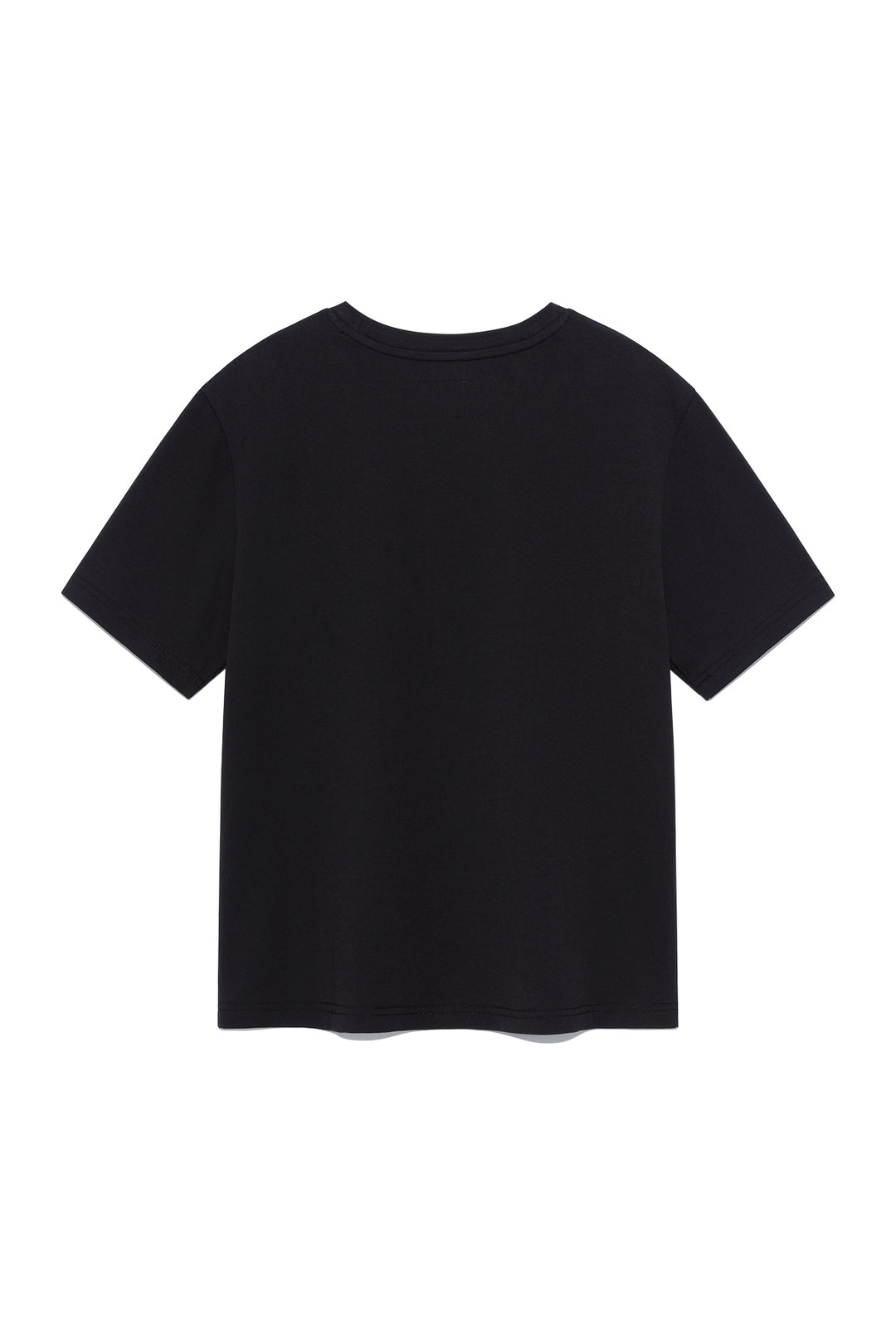 Matin Kim Logo Point Lettering Graphic Top — Black