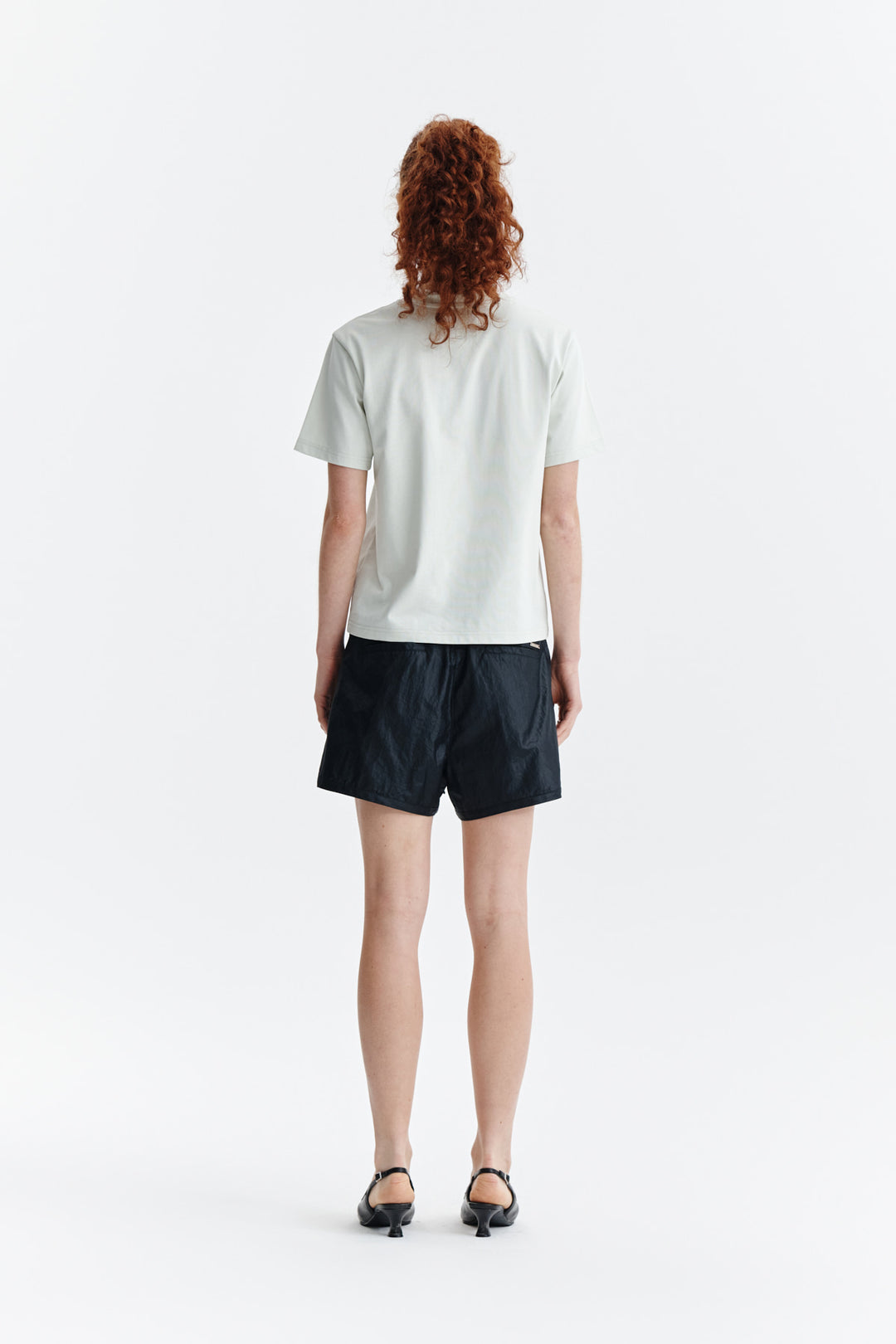 Matin Kim Logo Point Lettering Graphic Top — Green