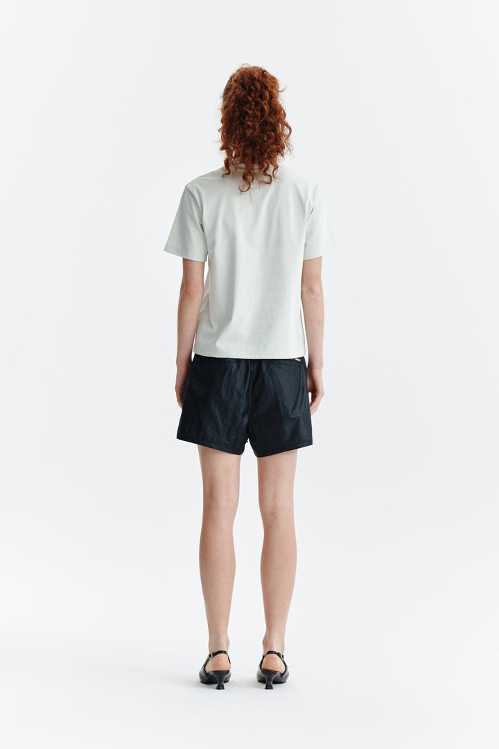 Matin Kim Logo Point Lettering Graphic Top — Green
