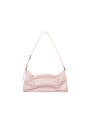 Stand Oil Pleats Bag — Glossy Tote — Baby pink