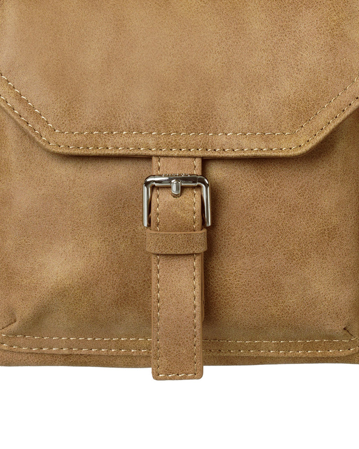 Stand Oil Joey Bag — Structured Crossbody — Camel