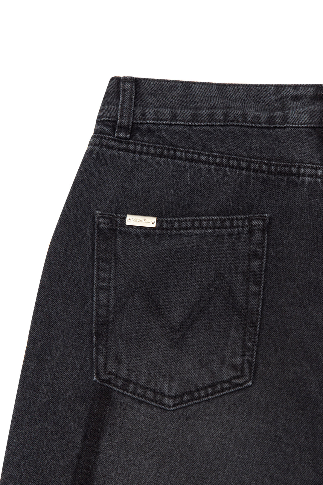 Matin Kim Pocket Washed Point Denim — Black