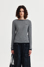 Matin Kim Essential Boat Neck Knit — Black