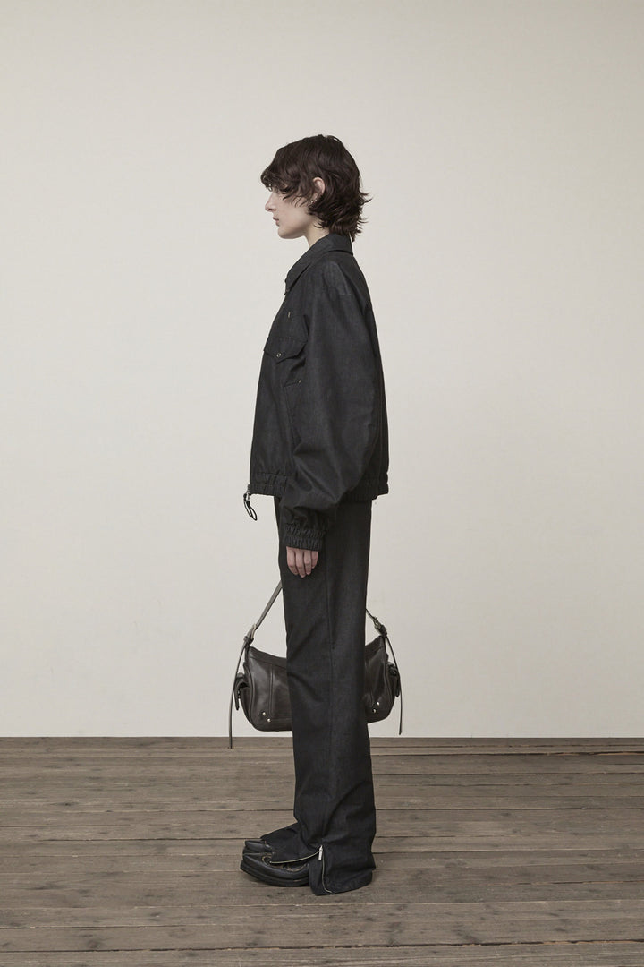 Matin Kim Western Detail Denim Blouson — Black