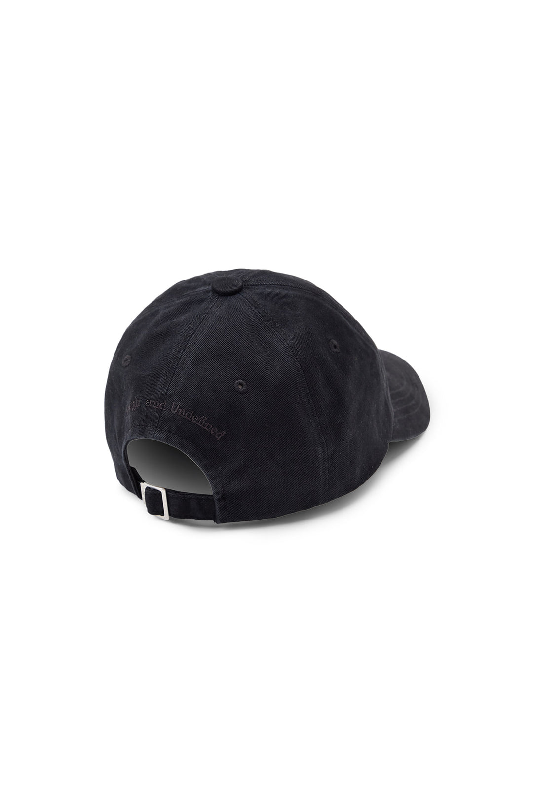 Matin Kim Washed Circle Logo Ball Cap — Black