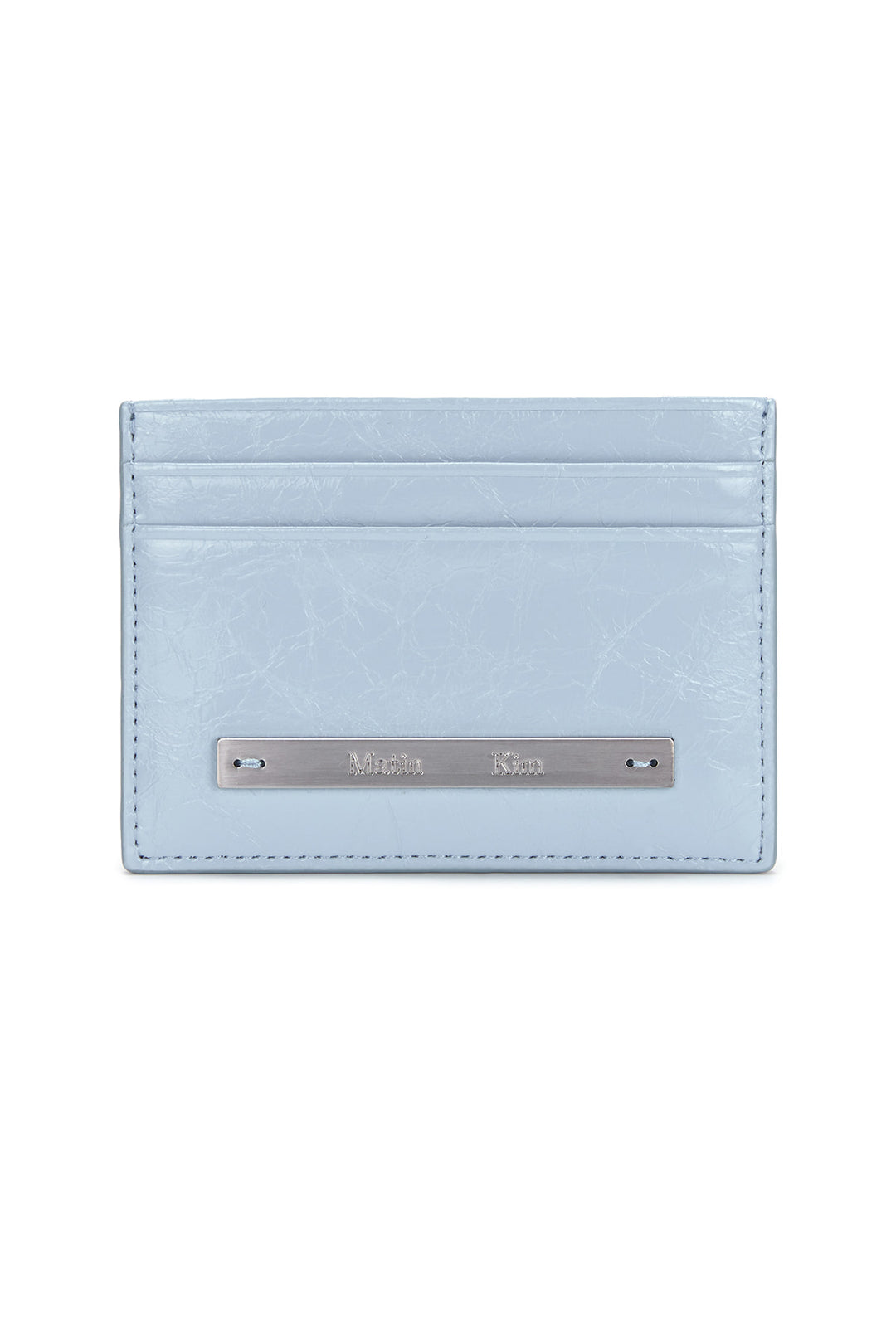 Matin Kim Glossy Card Wallet in Sky