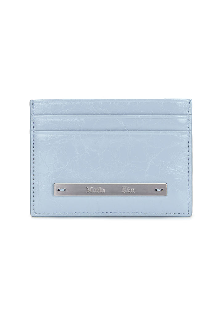 Matin Kim Glossy Card Wallet in Sky