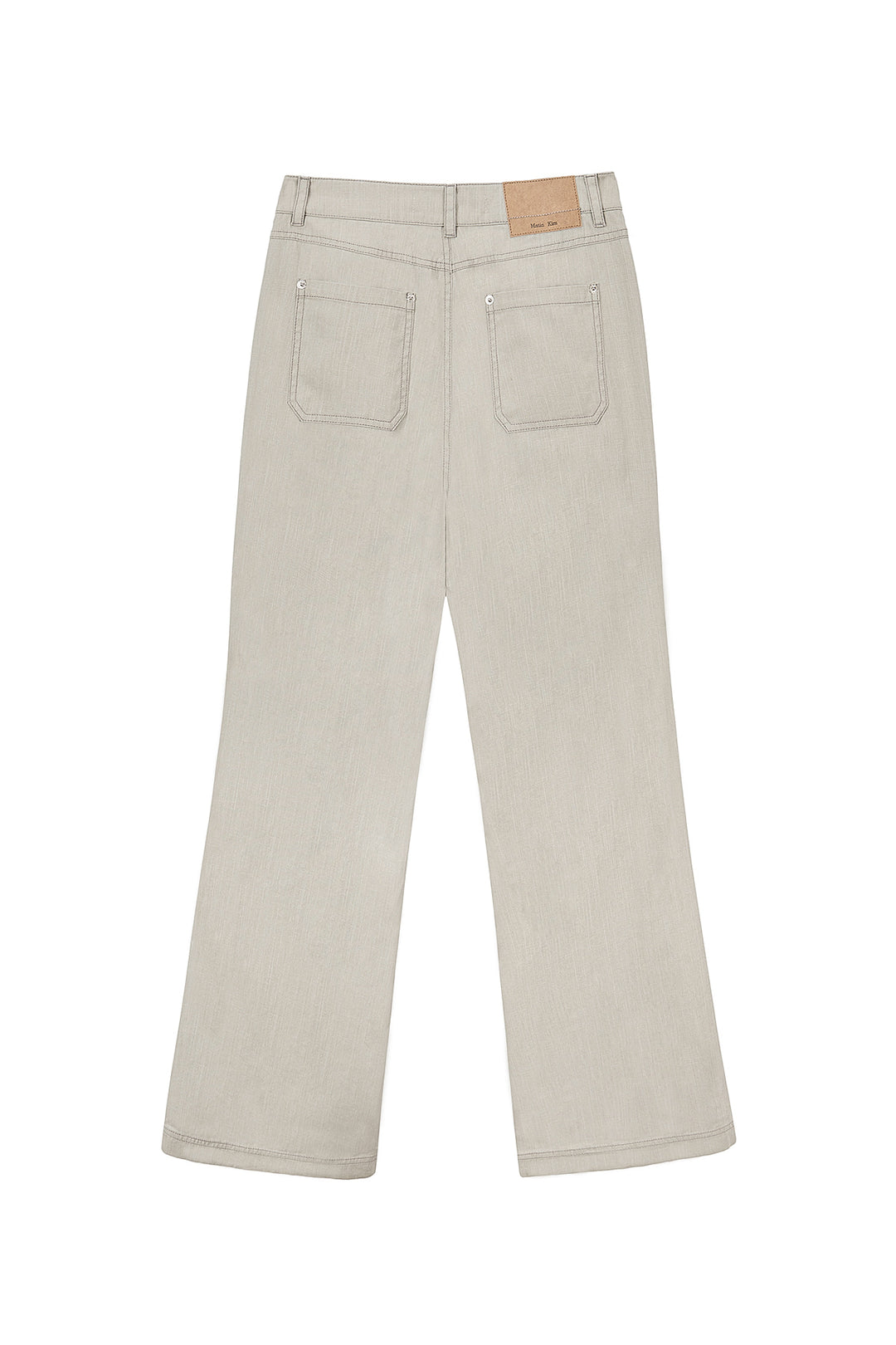 Matin Kim Side Pintuck Point Pants — Beige