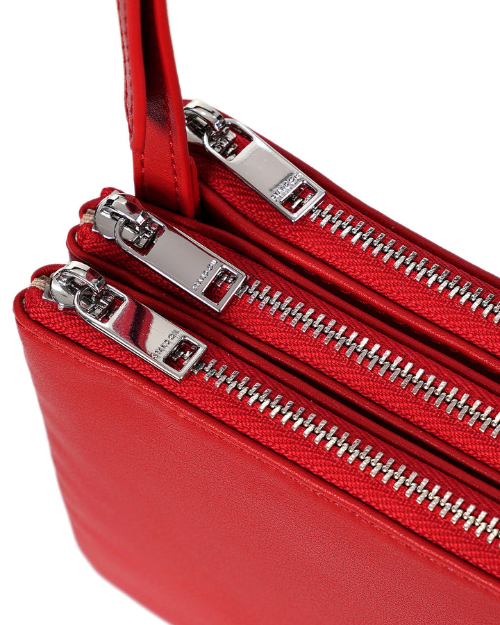 Stand Oil Cookie Accordion Bag — Red