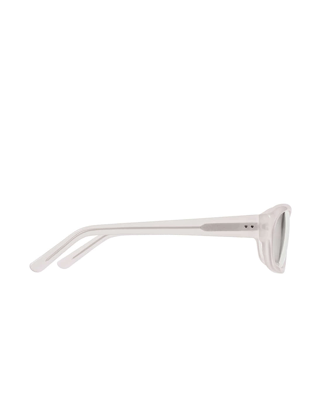 Stand Oil Curved Glow Semi-Goggle Sunglasses — Cream