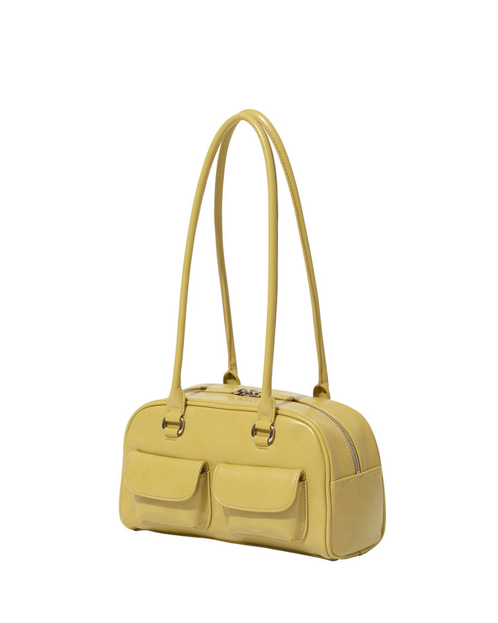 Stand Oil Chubby Bag — Quilted Bowling Crossbody — Olive