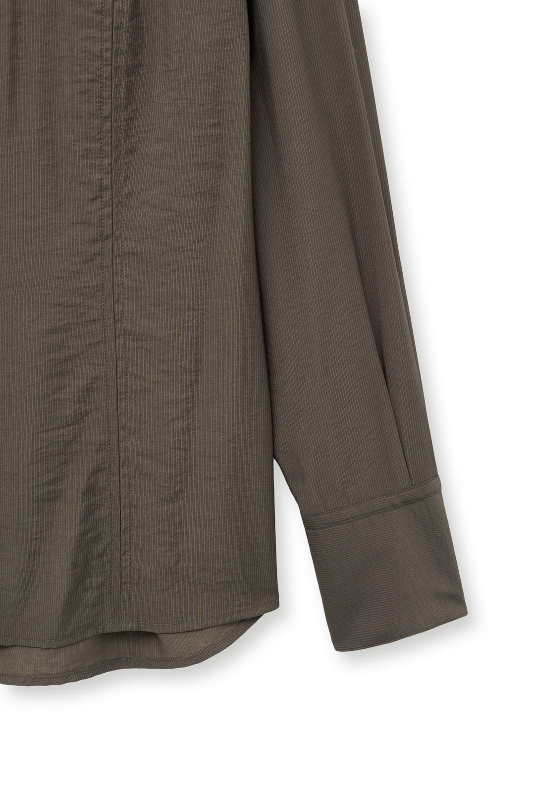 Matin Kim Pocket Line Point Shirt — Brown